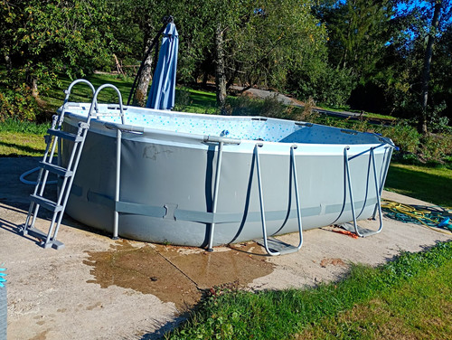 Ovaler stahlwandpool - ovaler,