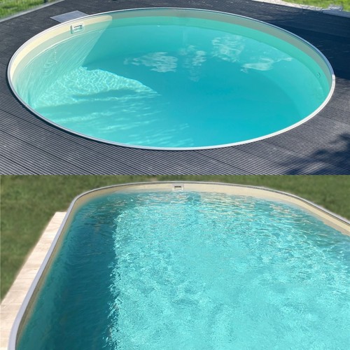 Pool set komplett stahlwand - pool,