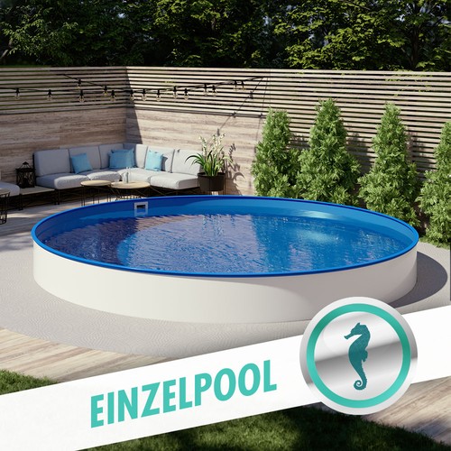Rundbecken pool stahlwand - rundbecken,