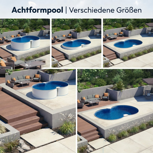 Achtformbecken pool auswahl - pool,