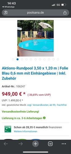 Stahlwandpool set - stahlwandpool,