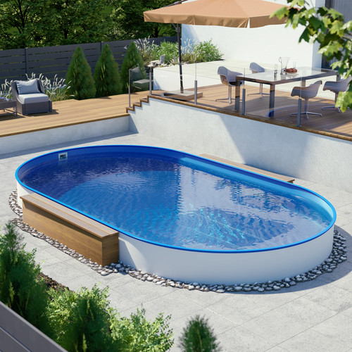 Familienpool ovalpool - familienpool,