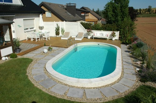 Pool ovalbecken 700 350 x - ovalbecken,