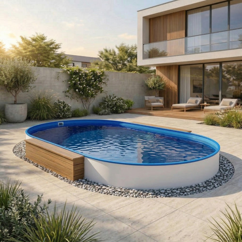 Gartenpool ovalpool tiefbecken - gartenpool,